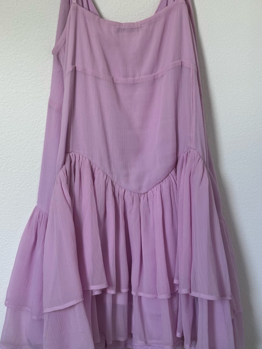 Abercrombie & Fitch Lilac V-Neck Ruffle Dress - Picture 2 of 3